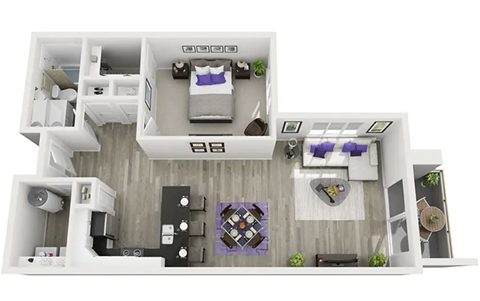 1x1 executive floor plan